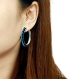 TK432 - High polished (no plating) Stainless Steel Earrings with No Stone - Alamode - Flyclothing LLC