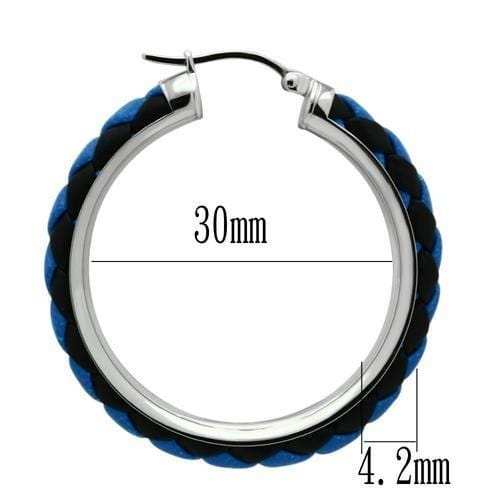 TK432 - High polished (no plating) Stainless Steel Earrings with No Stone - Alamode - Flyclothing LLC