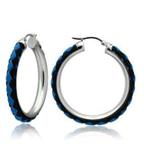 TK432 - High polished (no plating) Stainless Steel Earrings with No Stone - Alamode - Flyclothing LLC