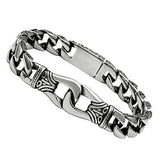 TK435 - High polished (no plating) Stainless Steel Bracelet with No Stone - Alamode - Flyclothing LLC