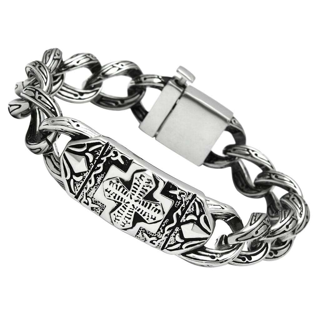 TK437 - High polished (no plating) Stainless Steel Bracelet with No Stone - Alamode - Flyclothing LLC