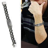 TK437 - High polished (no plating) Stainless Steel Bracelet with No Stone - Alamode