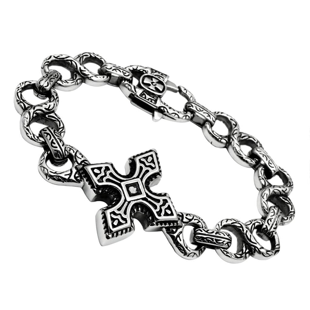 TK439 - High polished (no plating) Stainless Steel Bracelet with No Stone - Alamode