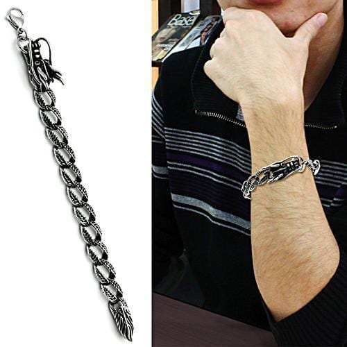 TK441 - High polished (no plating) Stainless Steel Bracelet with No Stone - Alamode - Flyclothing LLC