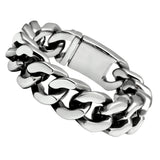 TK442 - High polished (no plating) Stainless Steel Bracelet with No Stone - Alamode