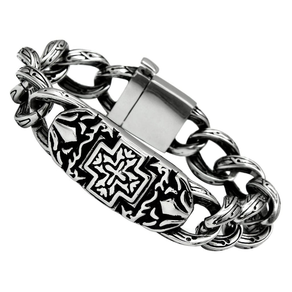 TK443 - High polished (no plating) Stainless Steel Bracelet with No Stone - Alamode