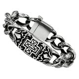 TK443 - High polished (no plating) Stainless Steel Bracelet with No Stone - Alamode