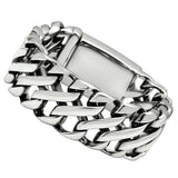 TK447 - High polished (no plating) Stainless Steel Bracelet with No Stone - Alamode - Flyclothing LLC