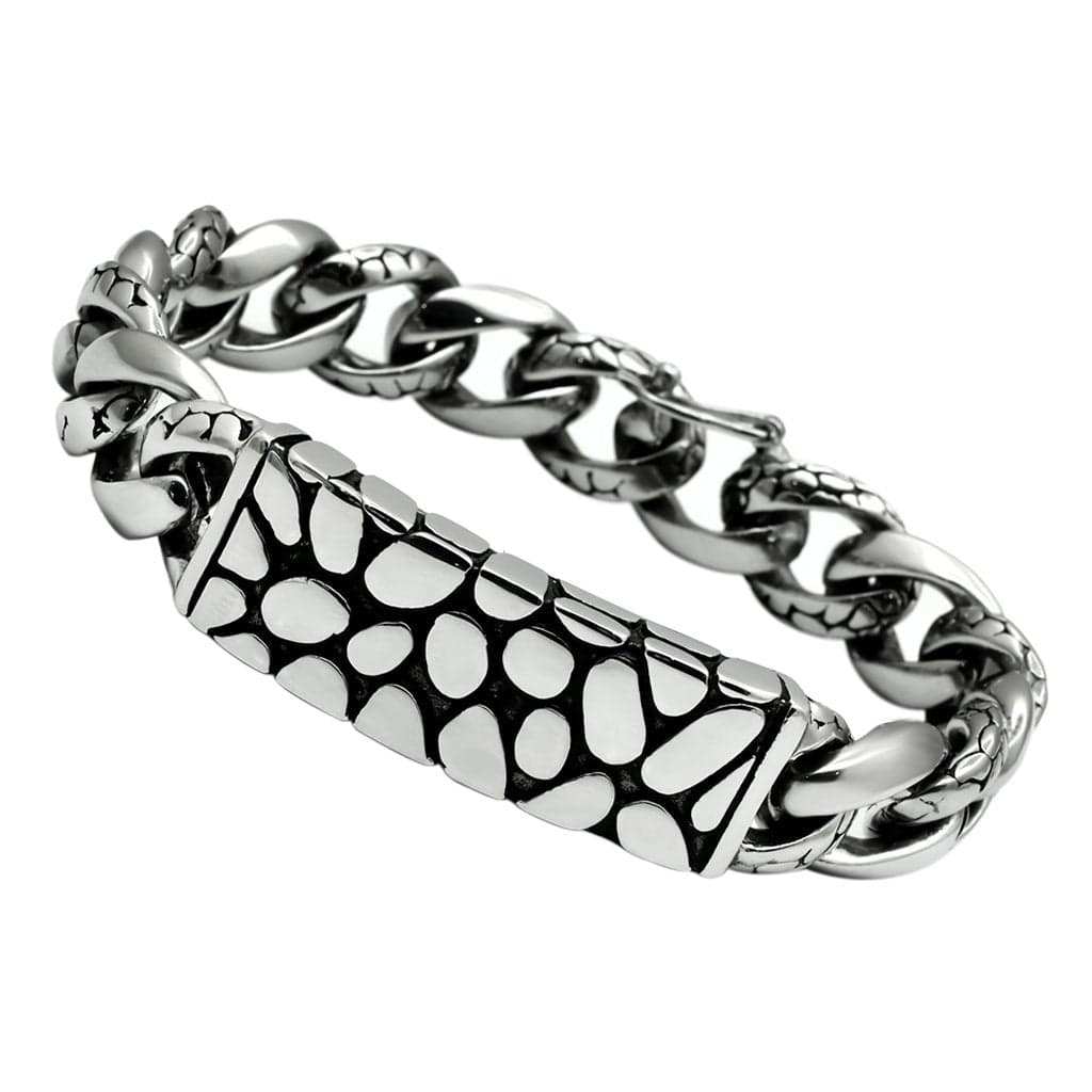 TK449 - High polished (no plating) Stainless Steel Bracelet with No Stone - Alamode - Flyclothing LLC