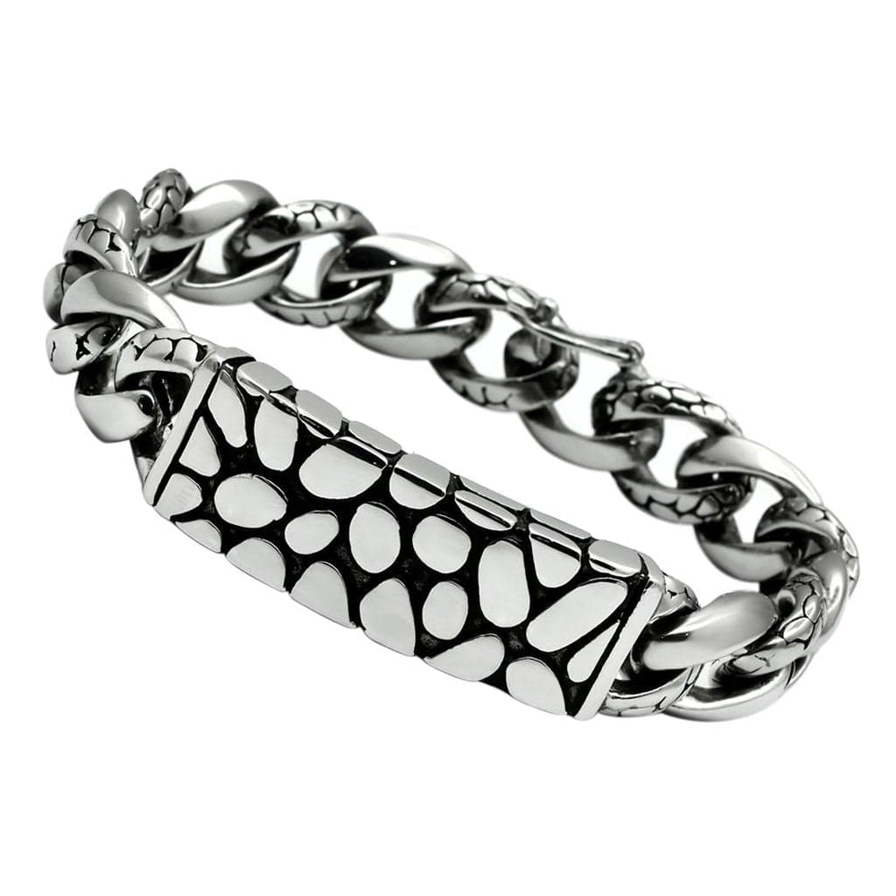 TK449 - High polished (no plating) Stainless Steel Bracelet with No Stone - Alamode