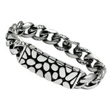 TK449 - High polished (no plating) Stainless Steel Bracelet with No Stone - Alamode