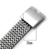 TK451 - High polished (no plating) Stainless Steel Bracelet with No Stone - Alamode - Flyclothing LLC