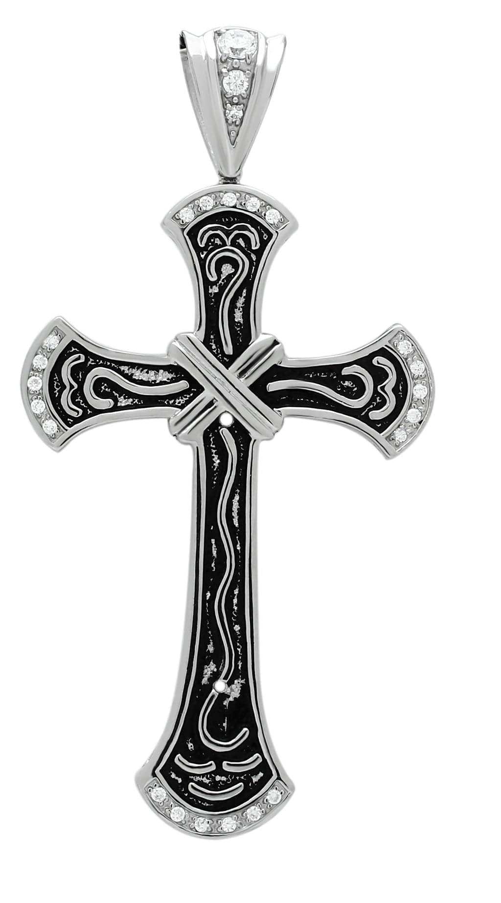 TK456 - High polished (no plating) Stainless Steel Chain Pendant with No Stone - Alamode - Flyclothing LLC