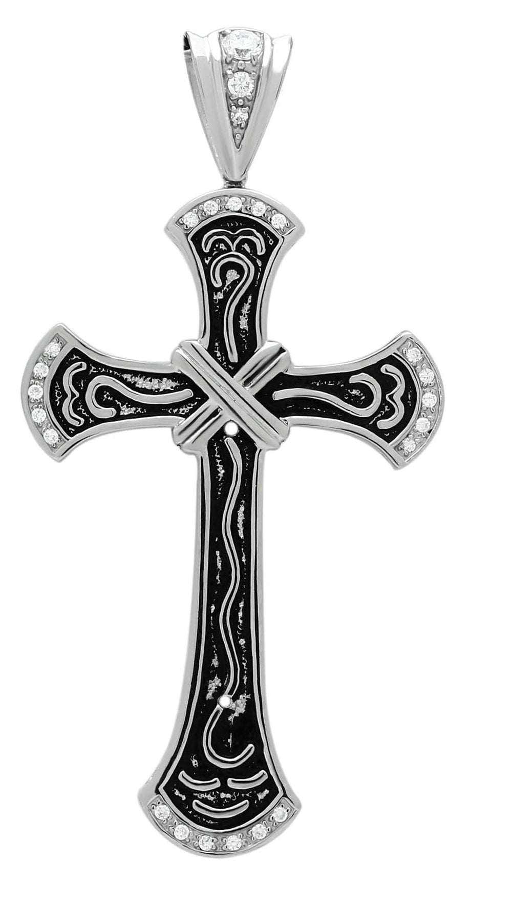TK456 - High polished (no plating) Stainless Steel Chain Pendant with No Stone - Alamode