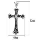 TK456 - High polished (no plating) Stainless Steel Chain Pendant with No Stone - Alamode