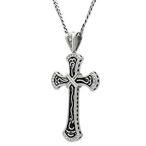 TK456 - High polished (no plating) Stainless Steel Chain Pendant with No Stone - Alamode - Flyclothing LLC