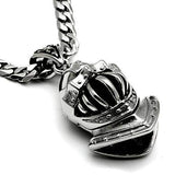 TK458 - High polished (no plating) Stainless Steel Chain Pendant with No Stone - Alamode - Flyclothing LLC