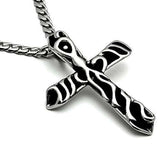 TK460 - High polished (no plating) Stainless Steel Chain Pendant with No Stone - Alamode - Flyclothing LLC