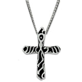 TK460 - High polished (no plating) Stainless Steel Chain Pendant with No Stone - Alamode - Flyclothing LLC
