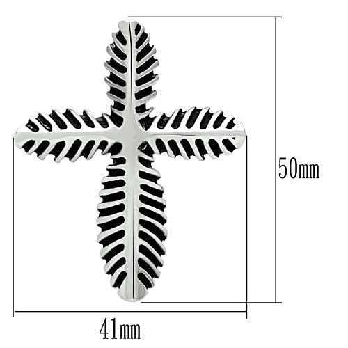 TK461 - High polished (no plating) Stainless Steel Chain Pendant with No Stone - Alamode - Flyclothing LLC