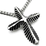TK461 - High polished (no plating) Stainless Steel Chain Pendant with No Stone - Alamode - Flyclothing LLC