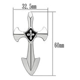 TK462 - High polished (no plating) Stainless Steel Chain Pendant with No Stone - Alamode - Flyclothing LLC