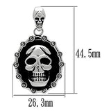TK463 - High polished (no plating) Stainless Steel Chain Pendant with No Stone - Alamode