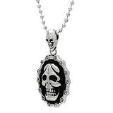 TK463 - High polished (no plating) Stainless Steel Chain Pendant with No Stone - Alamode