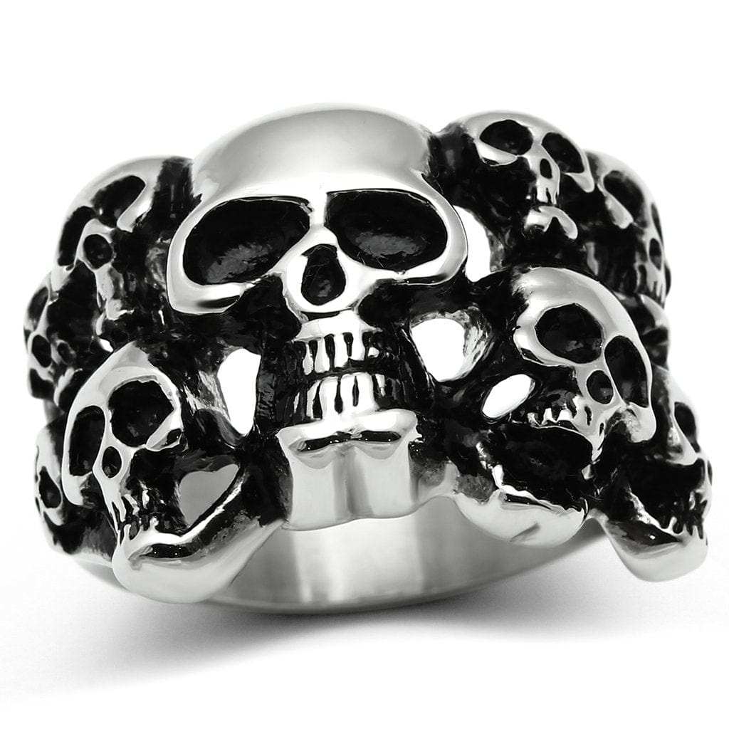 TK471 - High polished (no plating) Stainless Steel Ring with No Stone - Alamode - Flyclothing LLC