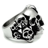 TK471 - High polished (no plating) Stainless Steel Ring with No Stone - Alamode - Flyclothing LLC