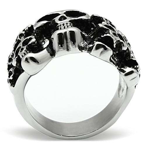 TK471 - High polished (no plating) Stainless Steel Ring with No Stone - Alamode - Flyclothing LLC