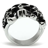 TK471 - High polished (no plating) Stainless Steel Ring with No Stone - Alamode - Flyclothing LLC