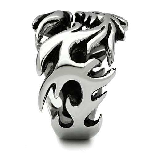 TK479 - High polished (no plating) Stainless Steel Ring with No Stone - Alamode - Flyclothing LLC