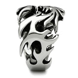 TK479 - High polished (no plating) Stainless Steel Ring with No Stone - Alamode