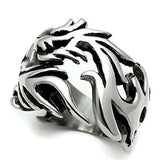 TK479 - High polished (no plating) Stainless Steel Ring with No Stone - Alamode - Flyclothing LLC