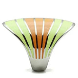 TK504 - High polished (no plating) Stainless Steel Ring with Epoxy in Multi Color - Alamode - Flyclothing LLC