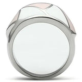 TK508 - High polished (no plating) Stainless Steel Ring with Epoxy in Multi Color - Alamode - Flyclothing LLC