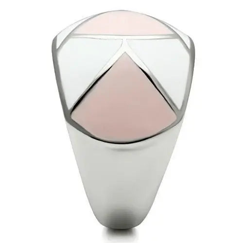 TK508 - High polished (no plating) Stainless Steel Ring with Epoxy in Multi Color - Alamode - Flyclothing LLC