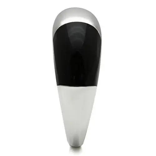TK515 - High polished (no plating) Stainless Steel Ring with Epoxy in Multi Color - Alamode - Flyclothing LLC