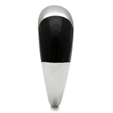 TK515 - High polished (no plating) Stainless Steel Ring with Epoxy in Multi Color - Alamode - Flyclothing LLC