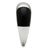 TK515 - High polished (no plating) Stainless Steel Ring with Epoxy  in Multi Color - Alamode