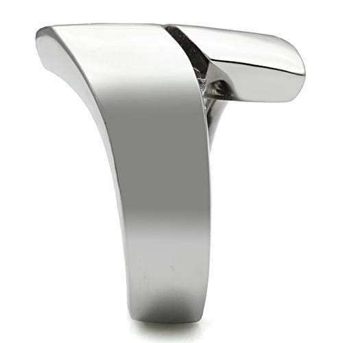 TK516 - High polished (no plating) Stainless Steel Ring with No Stone - Alamode - Flyclothing LLC