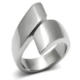 TK516 - High polished (no plating) Stainless Steel Ring with No Stone - Alamode - Flyclothing LLC