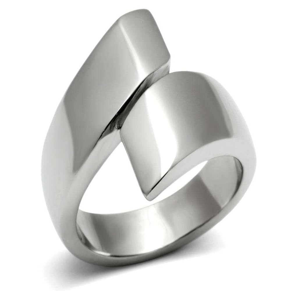 TK516 - High polished (no plating) Stainless Steel Ring with No Stone - Alamode - Flyclothing LLC