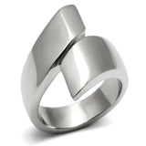 TK516 - High polished (no plating) Stainless Steel Ring with No Stone - Alamode - Flyclothing LLC