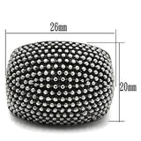 TK519 - High polished (no plating) Stainless Steel Ring with No Stone - Alamode - Flyclothing LLC