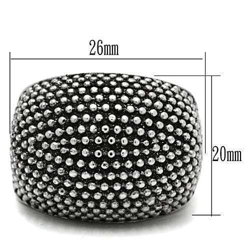 TK519 - High polished (no plating) Stainless Steel Ring with No Stone - Alamode - Flyclothing LLC