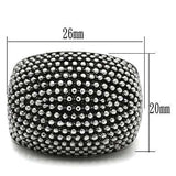 TK519 - High polished (no plating) Stainless Steel Ring with No Stone - Alamode - Flyclothing LLC