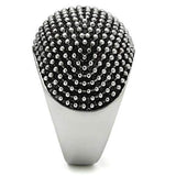 TK519 - High polished (no plating) Stainless Steel Ring with No Stone - Alamode - Flyclothing LLC