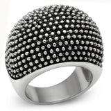 TK519 - High polished (no plating) Stainless Steel Ring with No Stone - Alamode - Flyclothing LLC